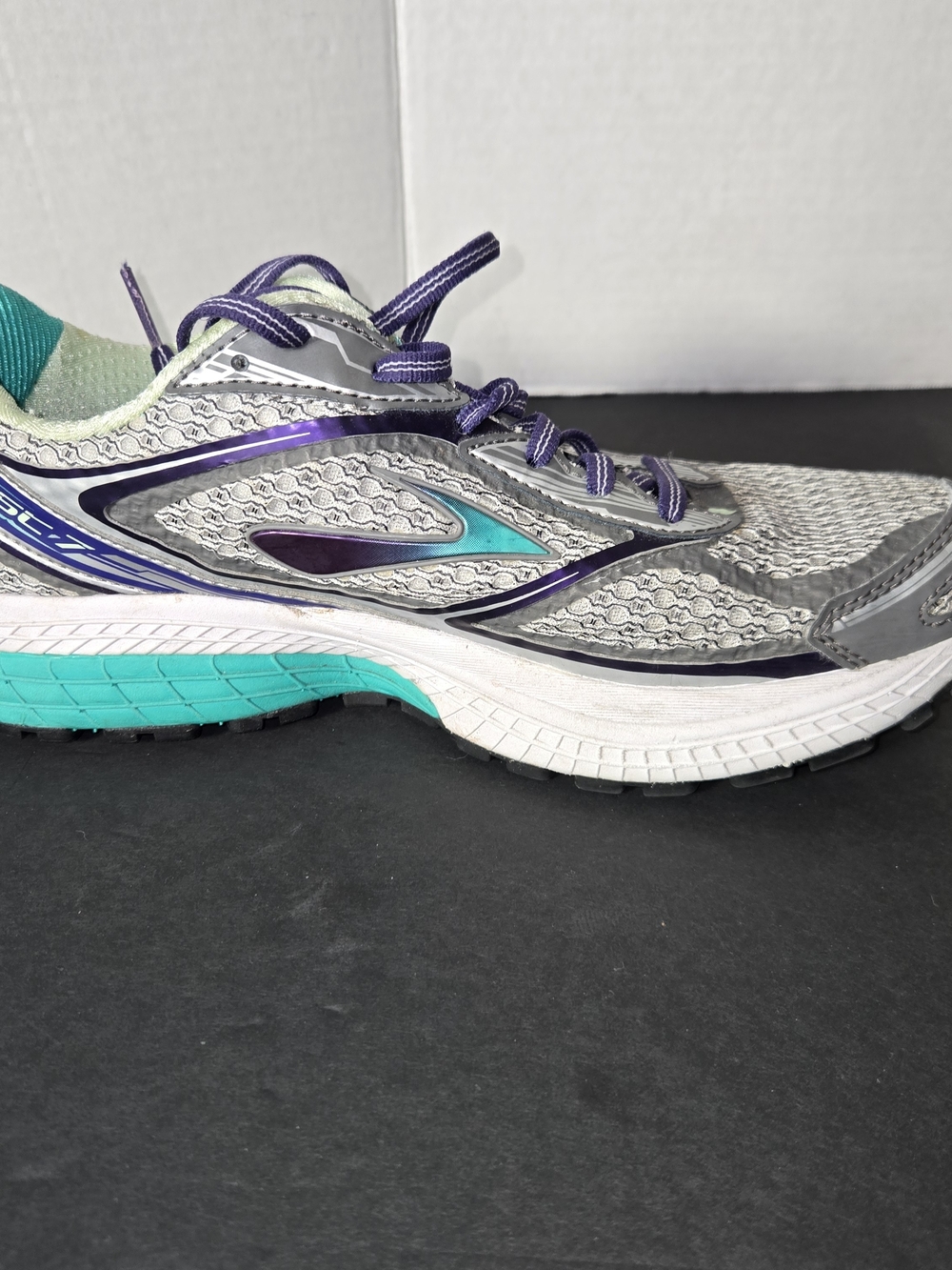 Brooks Ghost 7 'G7' Women's Running Shoes Gray/Teal/Purple Size 9 Wide - Picture 8 of 12